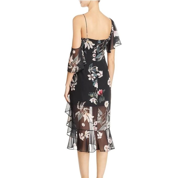 Keepsake the Label Black Floral Midi Dress - Picture 6 of 7